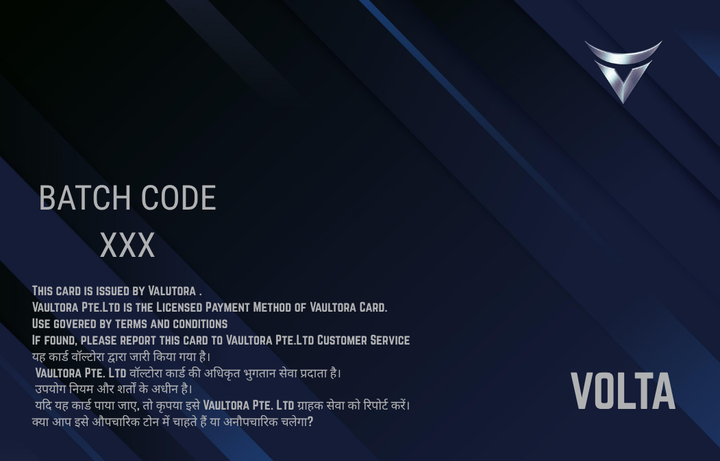 Vaultora Card 1 Back